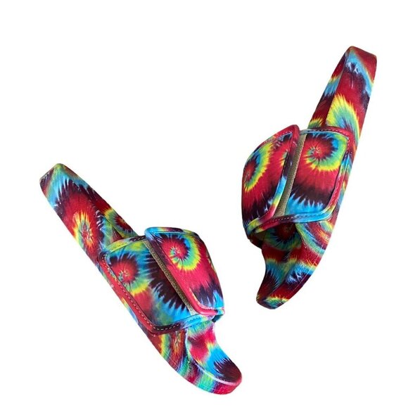 Steve Madden NEW Sena Pool Side Sandal in Bright Multi Rainbow Women's Sz 7M NIB - Picture 2 of 13